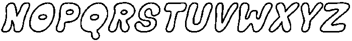 Bubble Soda Italic otf (400) Font UPPERCASE