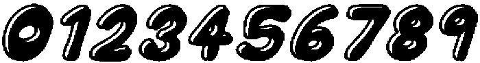 Bubble Soda Outline Shadow Ita otf (400) Font OTHER CHARS
