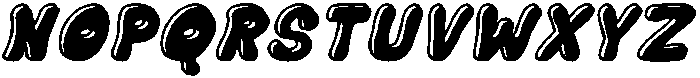 Bubble Soda Outline Shadow Ita otf (400) Font UPPERCASE