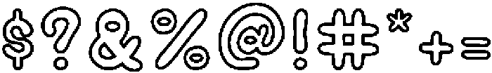 Bubble Soda Regular otf (400) Font OTHER CHARS
