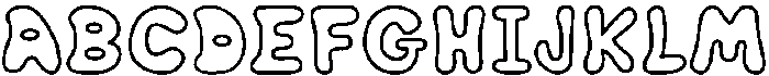 Bubble Soda Regular otf (400) Font UPPERCASE