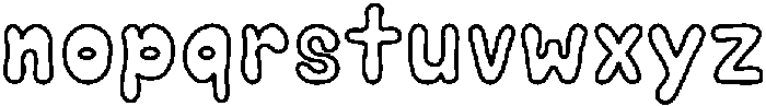 Bubble Soda Regular otf (400) Font LOWERCASE