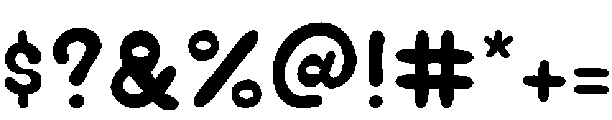 Bubble Soda Solid otf (400) Font OTHER CHARS