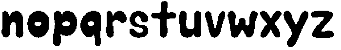 Bubble Soda Solid otf (400) Font LOWERCASE