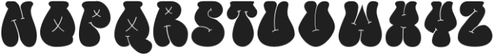 Bubble Spray Regular Regular otf (400) Font LOWERCASE