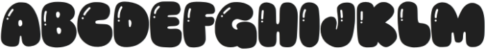 Bubble Whiskey Regular otf (400) Font UPPERCASE