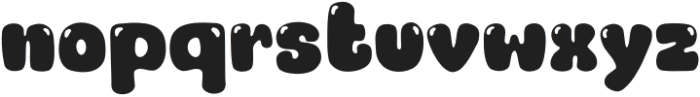 Bubble cute Regular otf (400) Font LOWERCASE