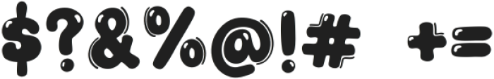 Bubble cute Regular ttf (400) Font OTHER CHARS