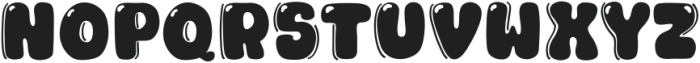 Bubble cute Regular ttf (400) Font UPPERCASE
