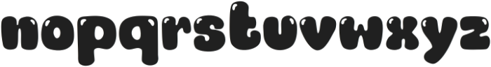 Bubble cute Regular ttf (400) Font LOWERCASE