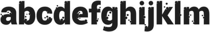 Bubble otf (400) Font LOWERCASE