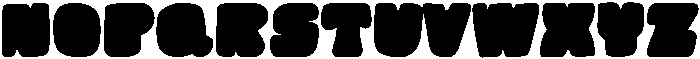 BubbleGum Regular otf (400) Font LOWERCASE