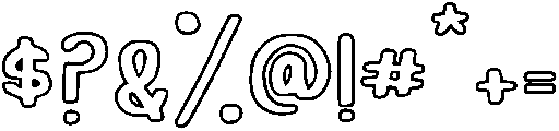 BubbleGum otf (400) Font OTHER CHARS