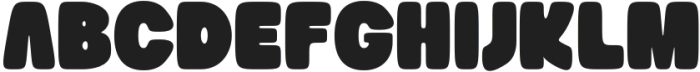 BubbleGummy-Regular otf (400) Font UPPERCASE