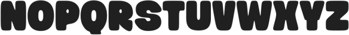 BubbleGummy-Regular otf (400) Font UPPERCASE