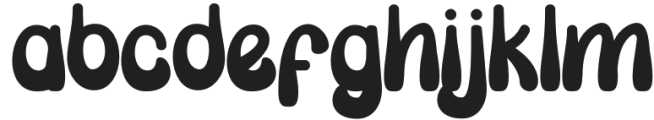 BubblePop Regular otf (400) Font LOWERCASE