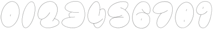 BubbleToy Outline otf (400) Font OTHER CHARS