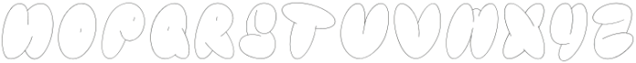 BubbleToy Outline otf (400) Font LOWERCASE