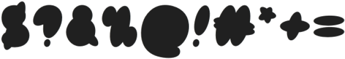 BubbleToy SVG Bold otf (700) Font OTHER CHARS