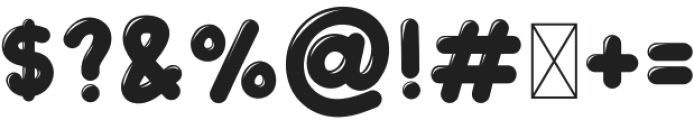 Bubblebue Bold otf (700) Font OTHER CHARS
