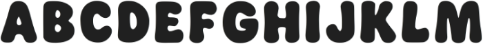 Bubblegroove Regular otf (400) Font UPPERCASE