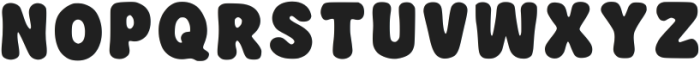 Bubblegroove Regular otf (400) Font UPPERCASE