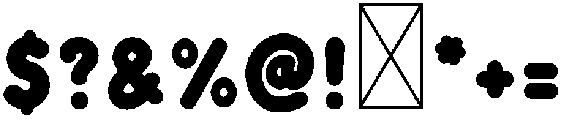 Bubblegum Regular otf (400) Font OTHER CHARS