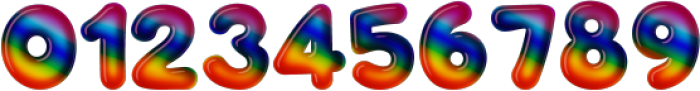Bubbles Rainbow Regular ttf (400) Font OTHER CHARS