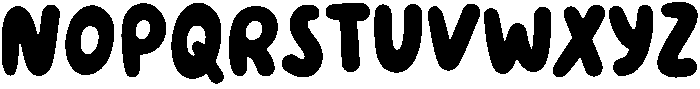 Bubbles Regular otf (400) Font LOWERCASE