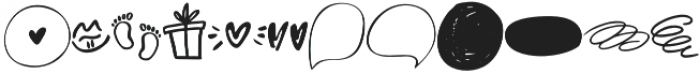 Bubbles_doodles otf (400) Font LOWERCASE