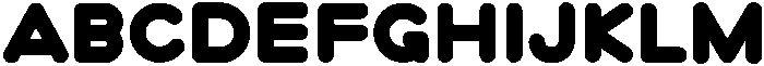 Bubblio Glaze Black otf (900) Font UPPERCASE