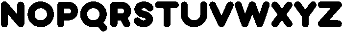 Bubblio Glaze Black otf (900) Font UPPERCASE