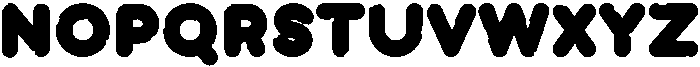 Bubblio Glaze Blue otf (400) Font UPPERCASE