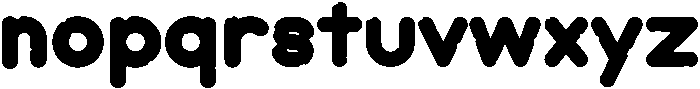 Bubblio Glaze Blue otf (400) Font LOWERCASE