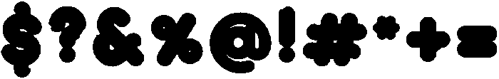 Bubblio Glaze Pink otf (400) Font OTHER CHARS
