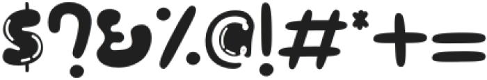 Bubbloony Regular otf (400) Font OTHER CHARS