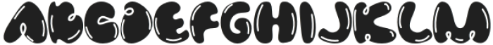 Bubbloony Regular otf (400) Font UPPERCASE