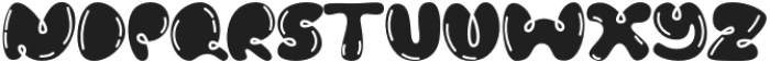 Bubbloony Regular otf (400) Font UPPERCASE
