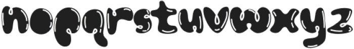 Bubbloony Regular otf (400) Font LOWERCASE