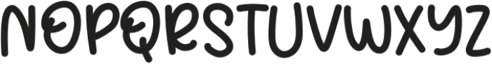 Bubbly Notes Bold otf (700) Font UPPERCASE