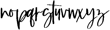 Bubbly Regular otf (400) Font LOWERCASE