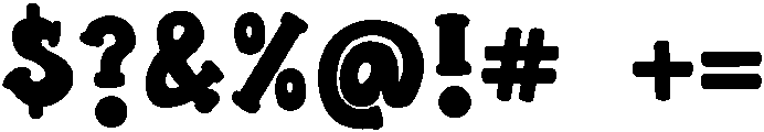Bubbly Regular otf (400) Font OTHER CHARS