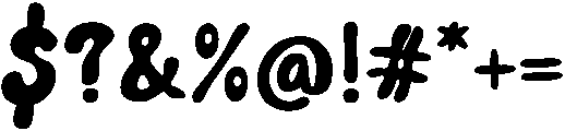 Bubbly Regular otf (400) Font OTHER CHARS