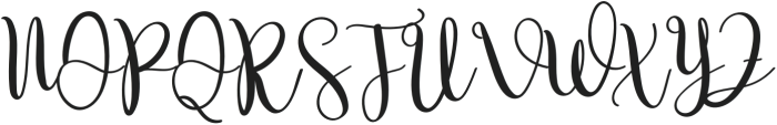 Bubbly Regular otf (400) Font UPPERCASE