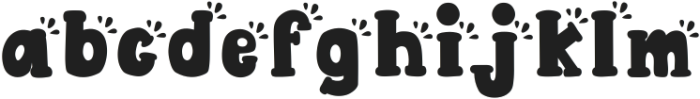 Bubbly bee Regular ttf (400) Font LOWERCASE