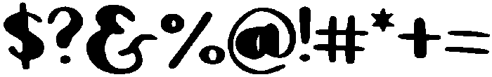 Bubbly otf (400) Font OTHER CHARS