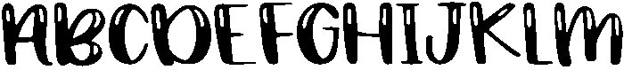 Bubbly otf (400) Font UPPERCASE
