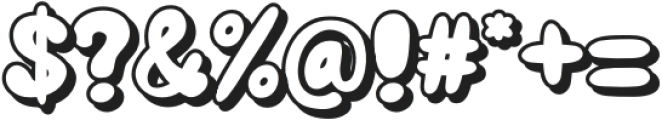 BubblyDoubly Shadow otf (400) Font OTHER CHARS