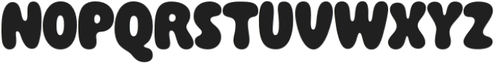 Bubboldy Bold otf (700) Font UPPERCASE