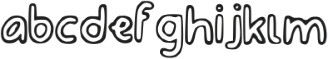 Buble Bubling Regular otf (400) Font LOWERCASE